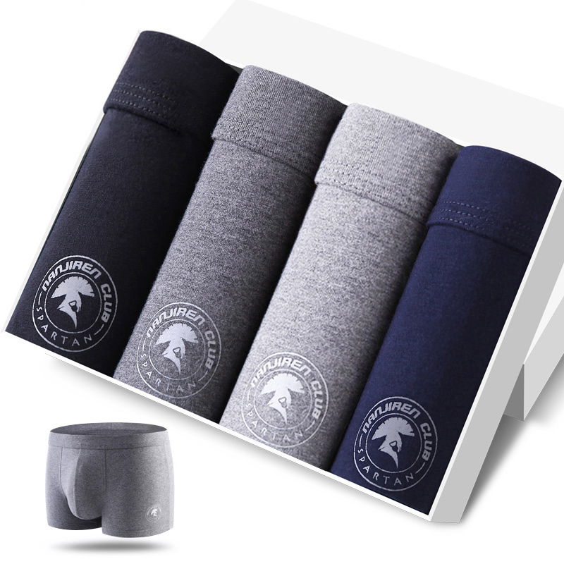 남성용 섹시한 팬티, 코튼 속옷, 통기성 복서, 솔리드 - Boxer Brief Pack Cotton 리뷰 및 가격